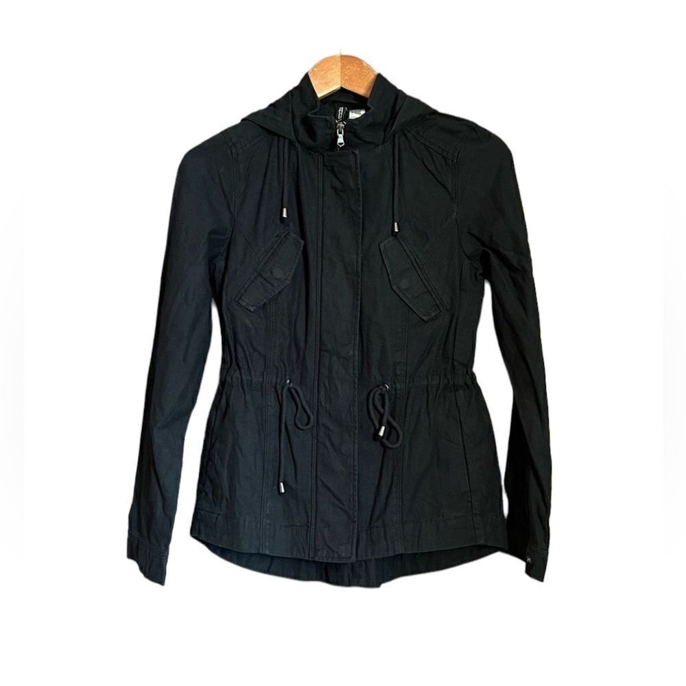 NWT! H&M 100% cotton black coat